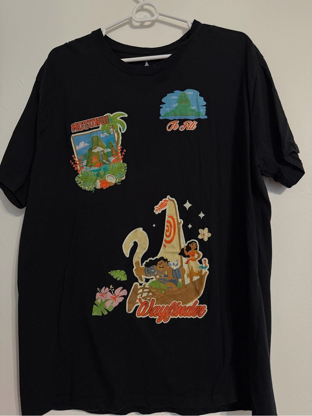 Disney Black Moana Graphic Short Sleeve Tee